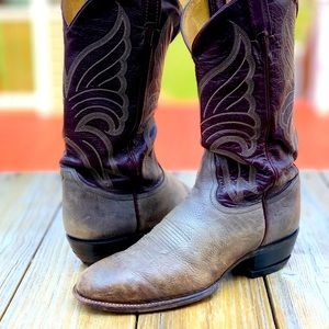 VTG Tony Lama Boots, Gray/Brownish, Size 8.5 D